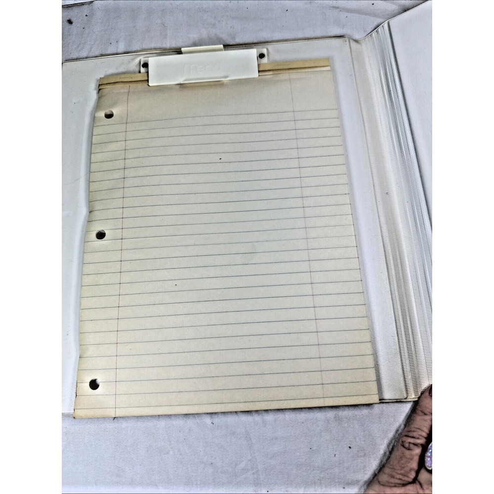 1983 Mead Trapper Keeper NOS MINT w/ Cardboard Ad Flap Waterfall Pink Laurel - Picture 13 of 16